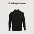 Ralph Lauren Pony-Logo Cable-Knit Half-Zip Sweater | Black