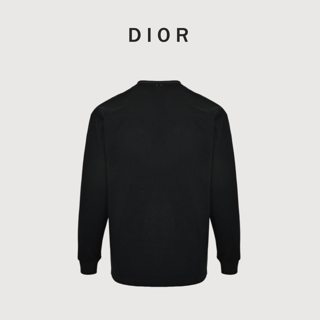Dior Neckline-Label Long-Sleeve T-Shirt | Black | Fall/Winter 2026