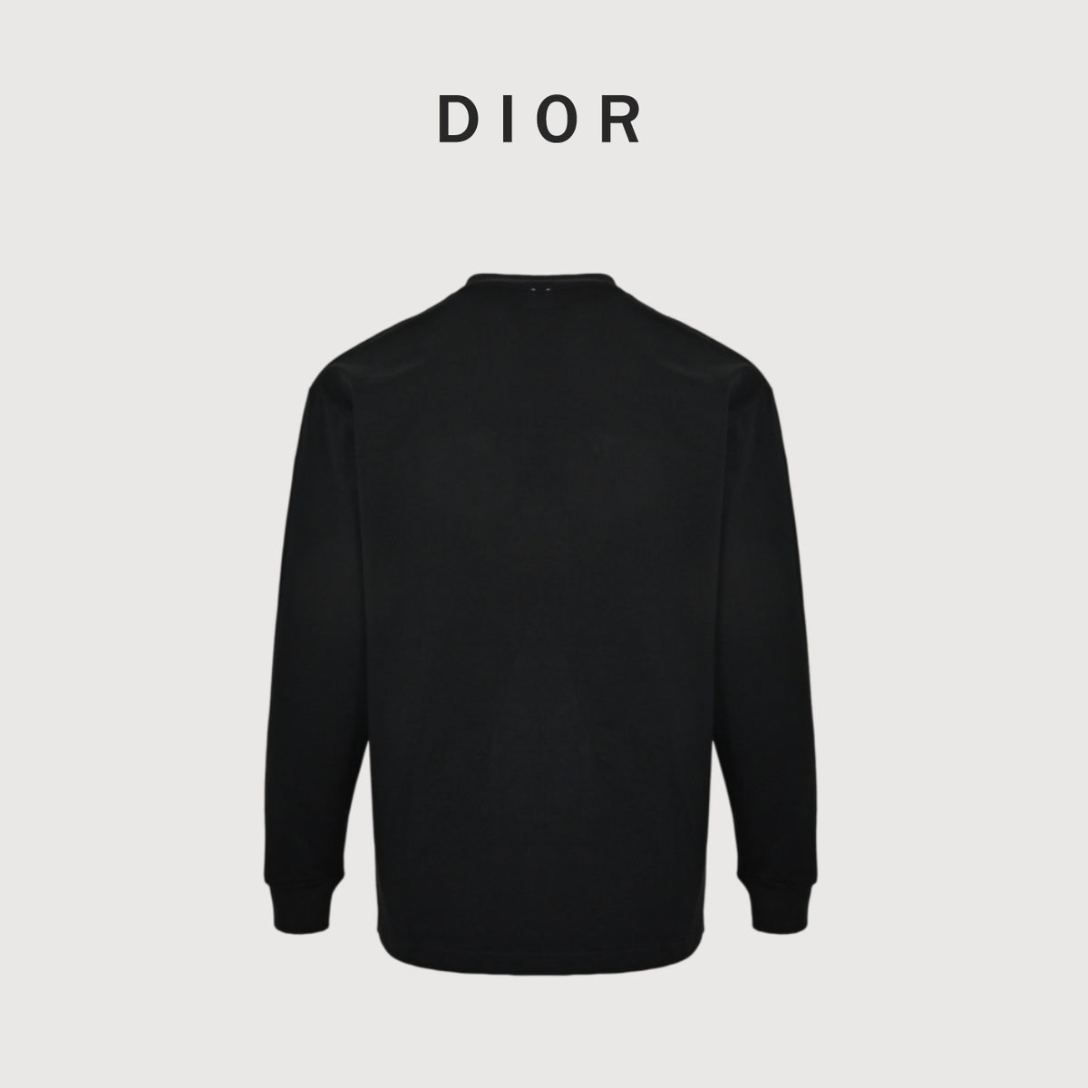 Dior Neckline-Label Long-Sleeve T-Shirt | Black | Fall/Winter 2026