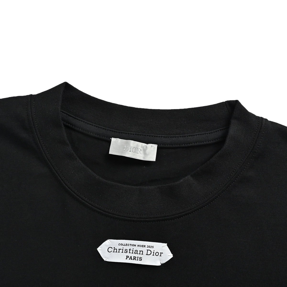 Dior Neckline-Label Long-Sleeve T-Shirt | Black | Fall/Winter 2026