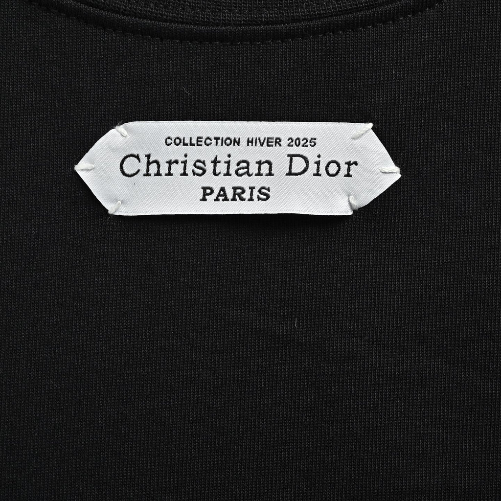 Dior Neckline-Label Long-Sleeve T-Shirt | Black | Fall/Winter 2026