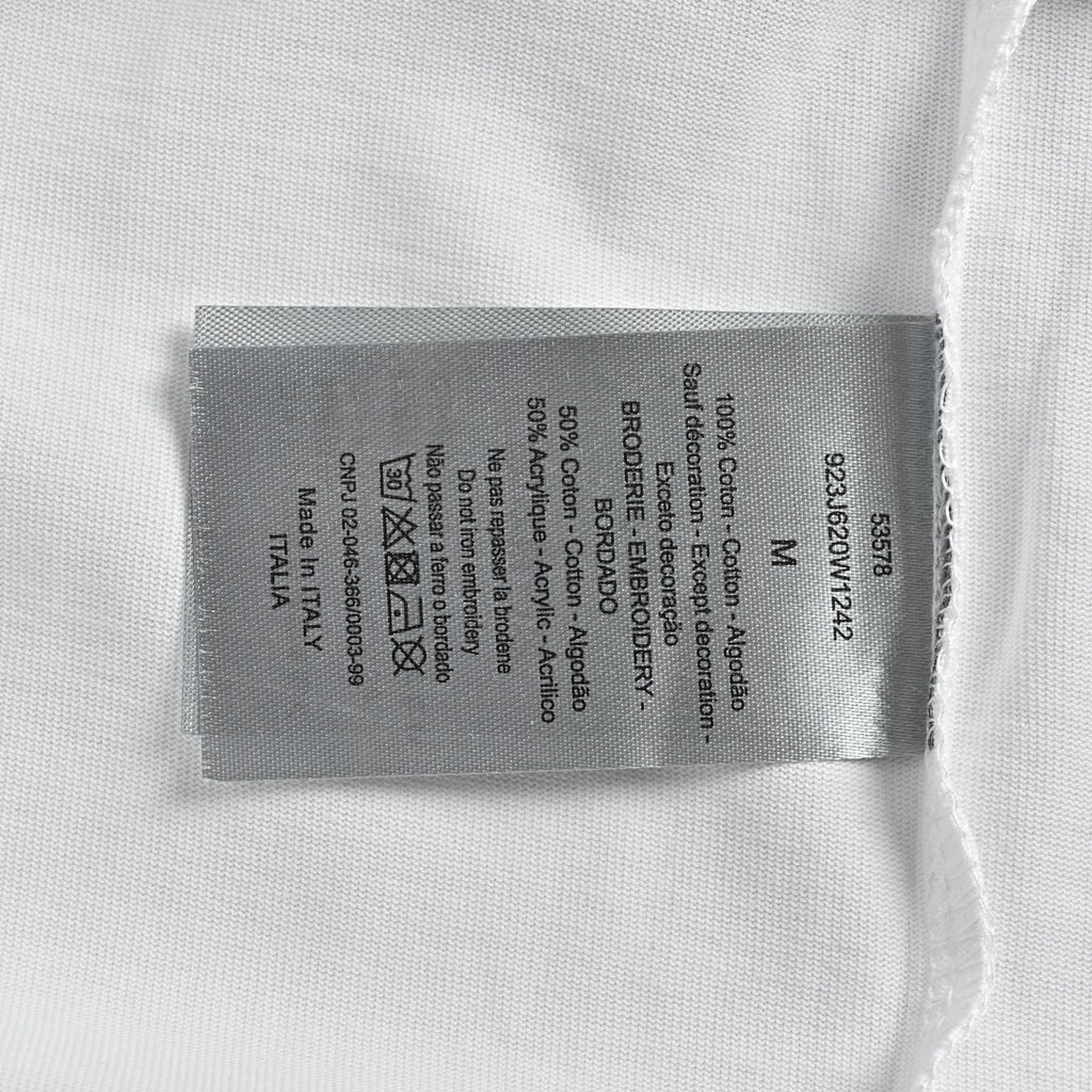 Dior Neckline-Label Long-Sleeve T-Shirt | White | Fall/Winter 2026