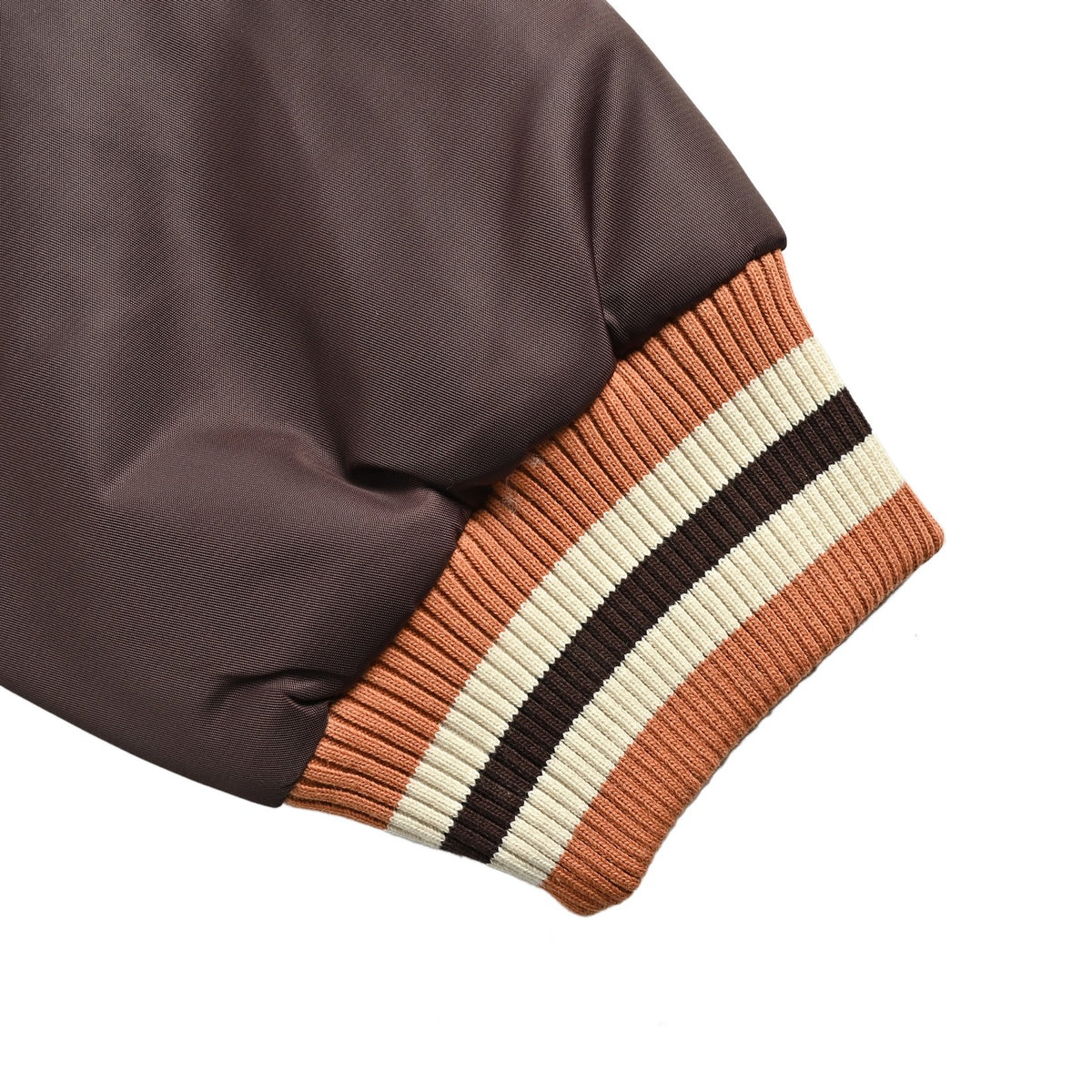 Louis Vuitton Beaded-Letter Padded Varsity Jacket | Brown