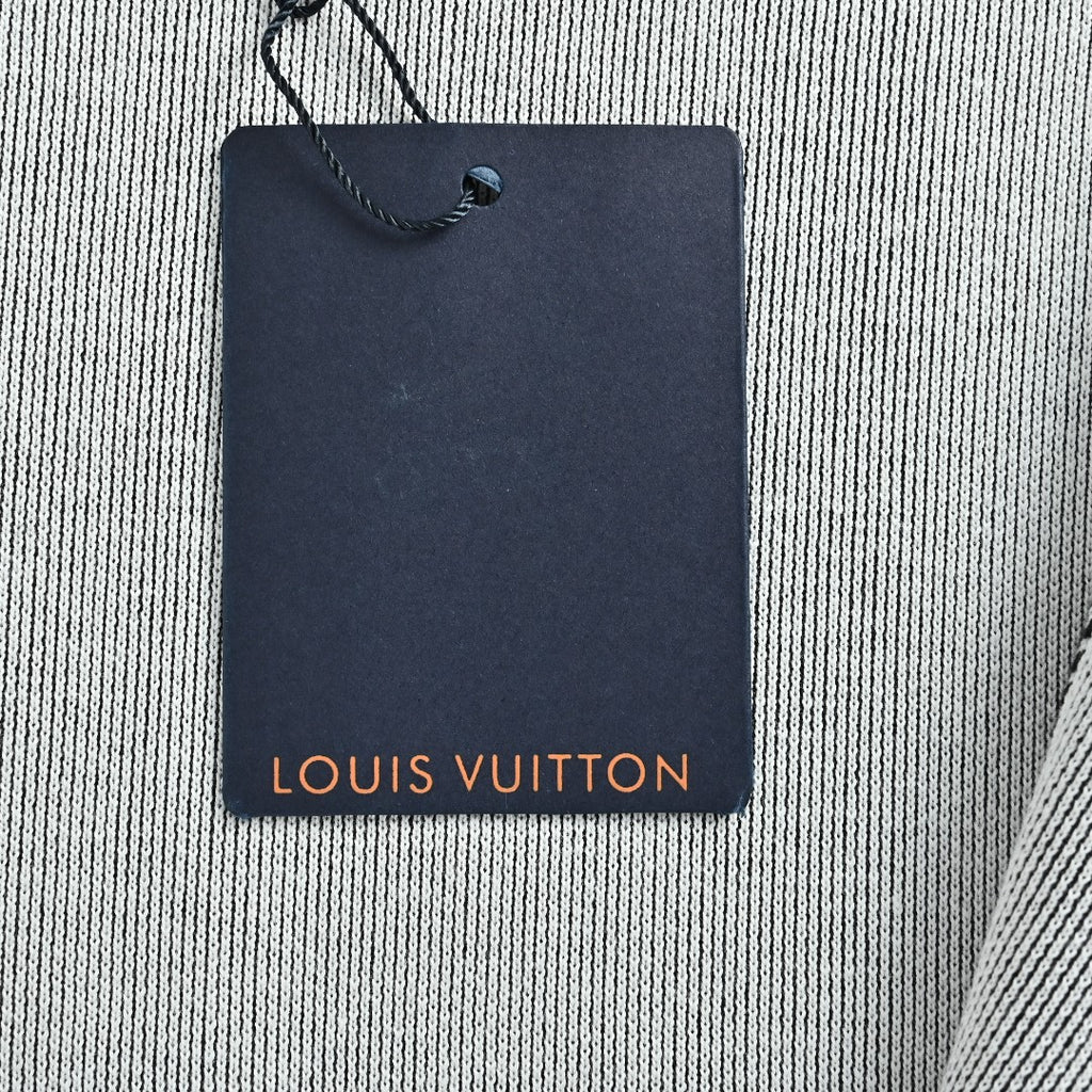 Louis Vuitton LV Intarsia-Jacquard Logo Cotton-Blend Zip-Up Hooded Jacket | Black
