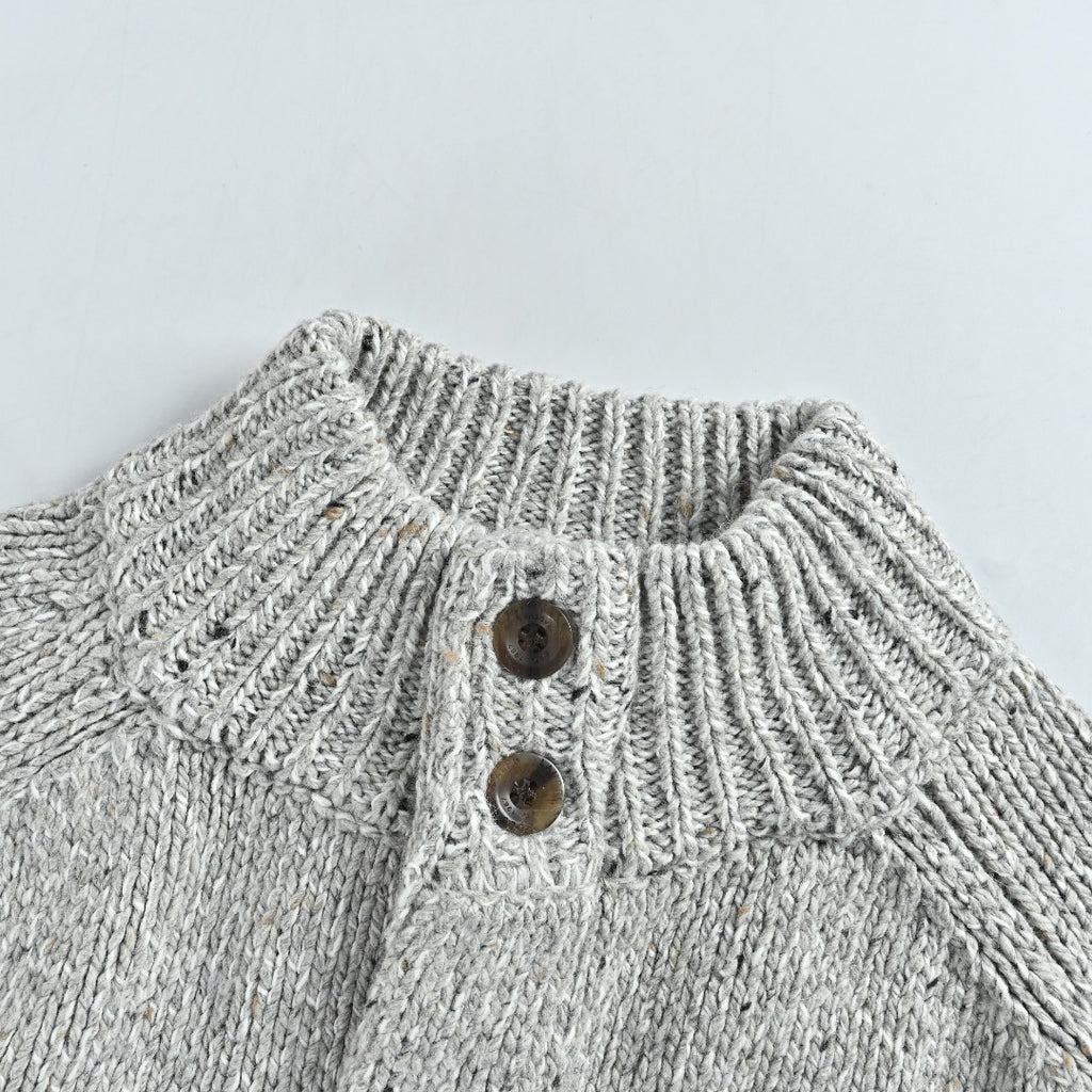 Ralph Lauren Flecked-Yarn Wool Cardigan | Grey | Spring/Summer 2025