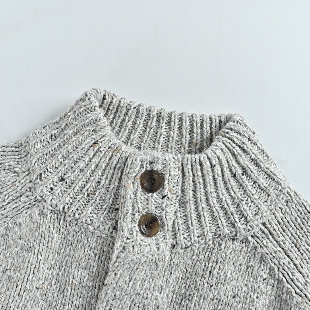 Ralph Lauren Flecked-Yarn Wool Cardigan | Grey | Spring/Summer 2025