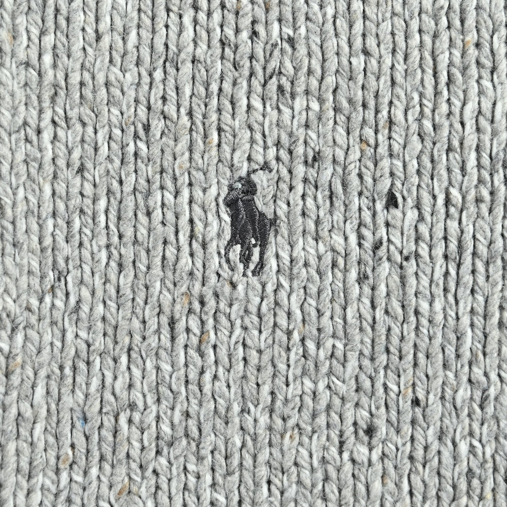 Ralph Lauren Flecked-Yarn Wool Cardigan | Grey | Spring/Summer 2025