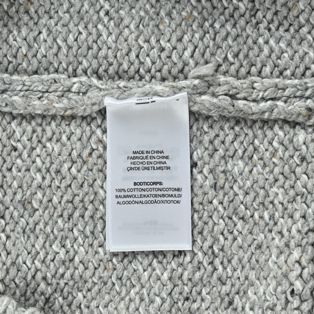 Ralph Lauren Flecked-Yarn Wool Cardigan | Grey | Spring/Summer 2025