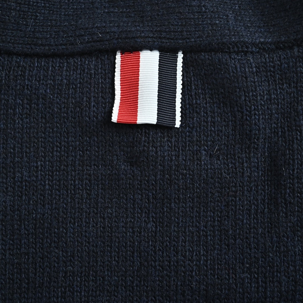 Thom Browne K36 Four-Bar Horse-Motif Cardigan | Dark Navy