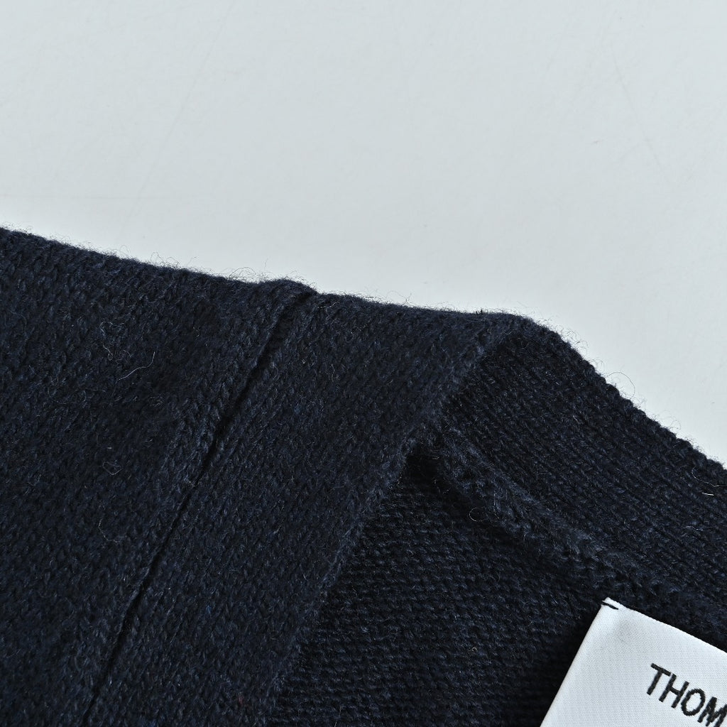 Thom Browne K36 Four-Bar Horse-Motif Cardigan | Dark Navy