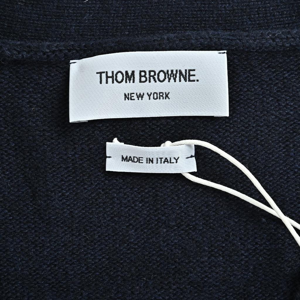 Thom Browne K36 Four-Bar Horse-Motif Cardigan | Dark Navy