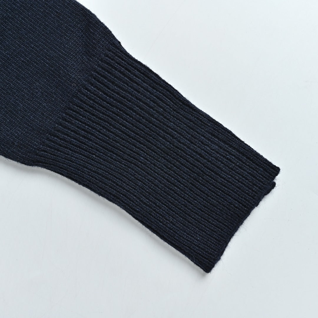 Thom Browne K36 Four-Bar Horse-Motif Cardigan | Dark Navy