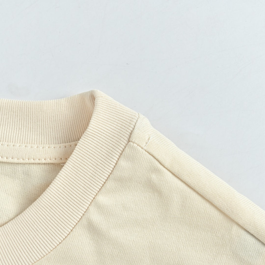 Moncler 1952 Signature-Print Long-Sleeve Top | Ivory