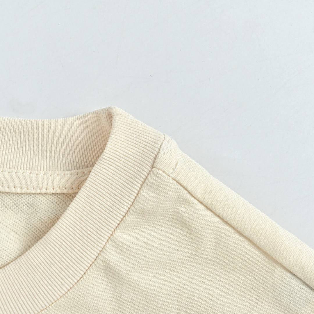 Moncler 1952 Signature-Print Long-Sleeve Top | Ivory