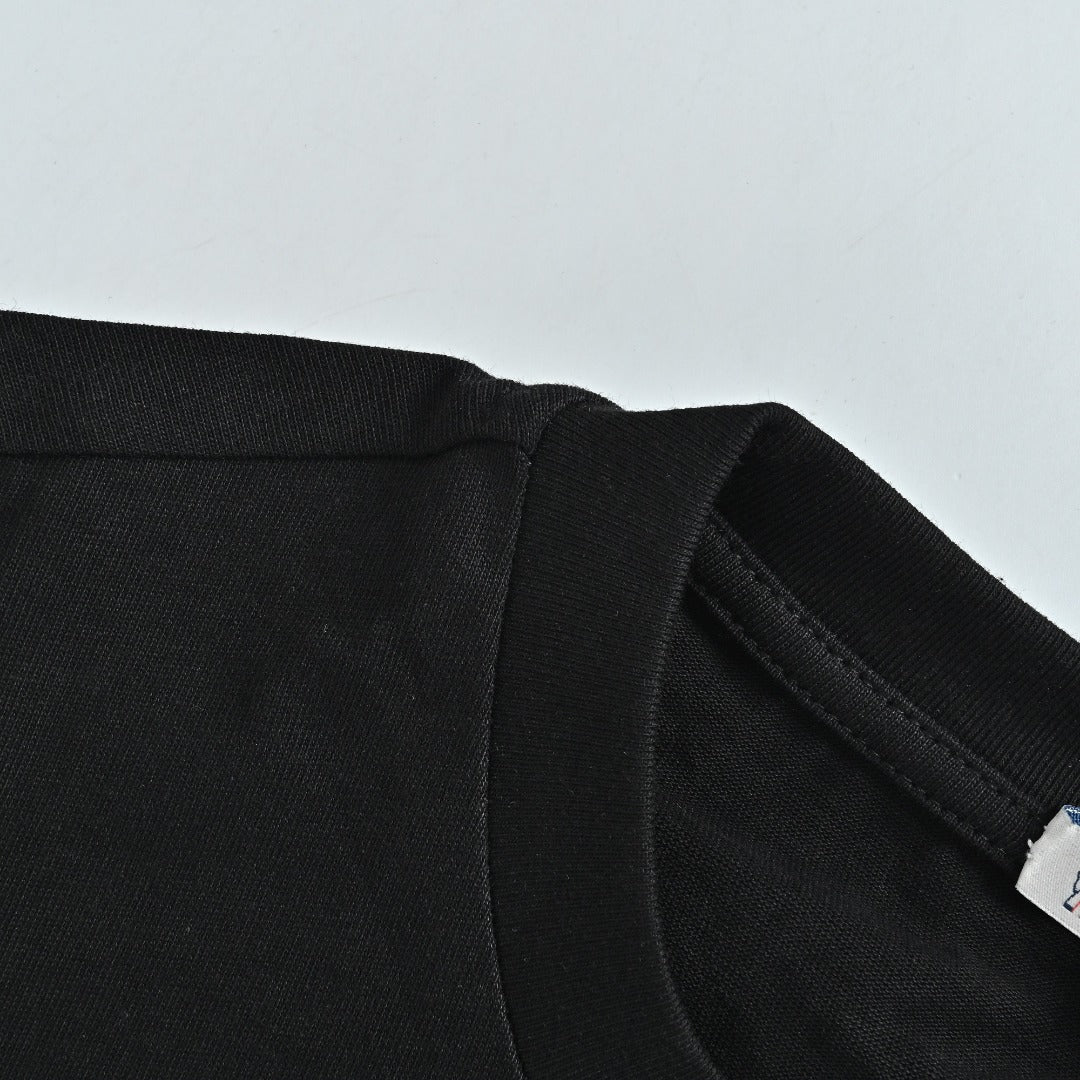 Moncler 1952 Signature-Print Long-Sleeve Top | Black