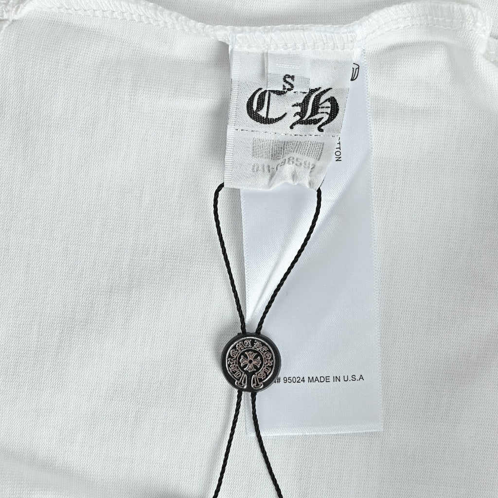 Chrome Hearts Nine-Panel Cartoon Skull-Print Long-Sleeve T-Shirt | White