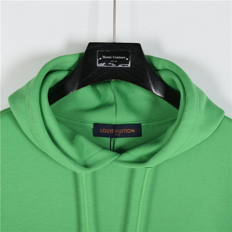 Louis Vuitton Floral-Hardware Pullover Hoodie | Green