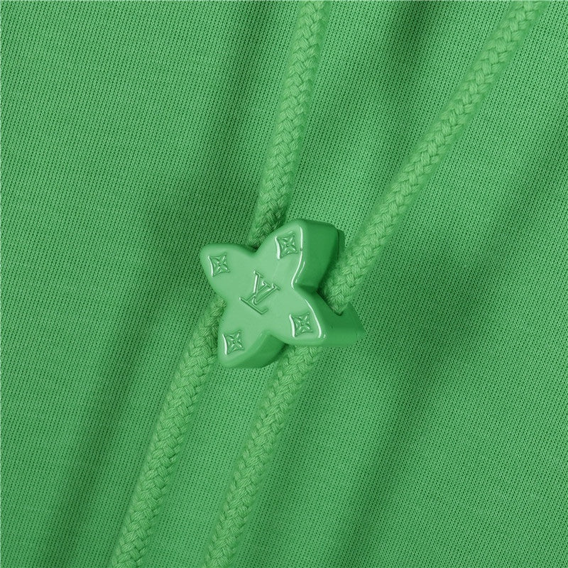 Louis Vuitton Floral-Hardware Pullover Hoodie | Green