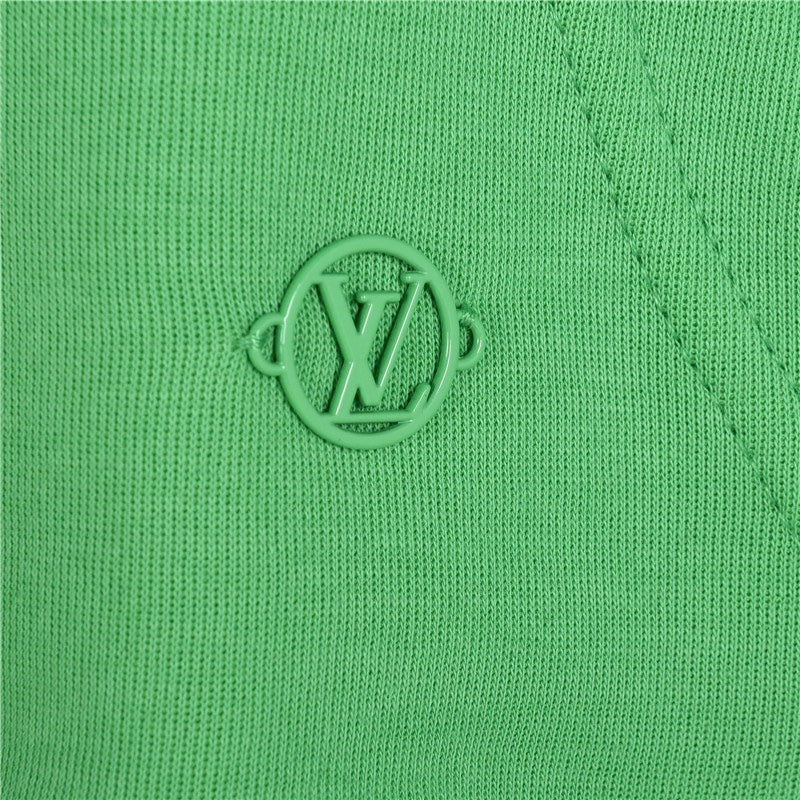 Louis Vuitton Floral-Hardware Pullover Hoodie | Green