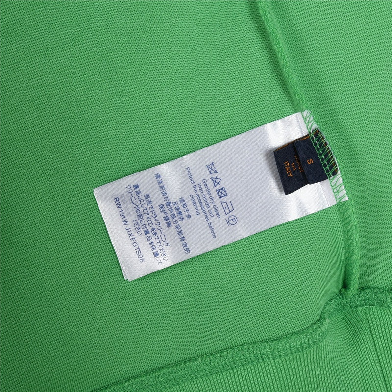 Louis Vuitton Floral-Hardware Pullover Hoodie | Green
