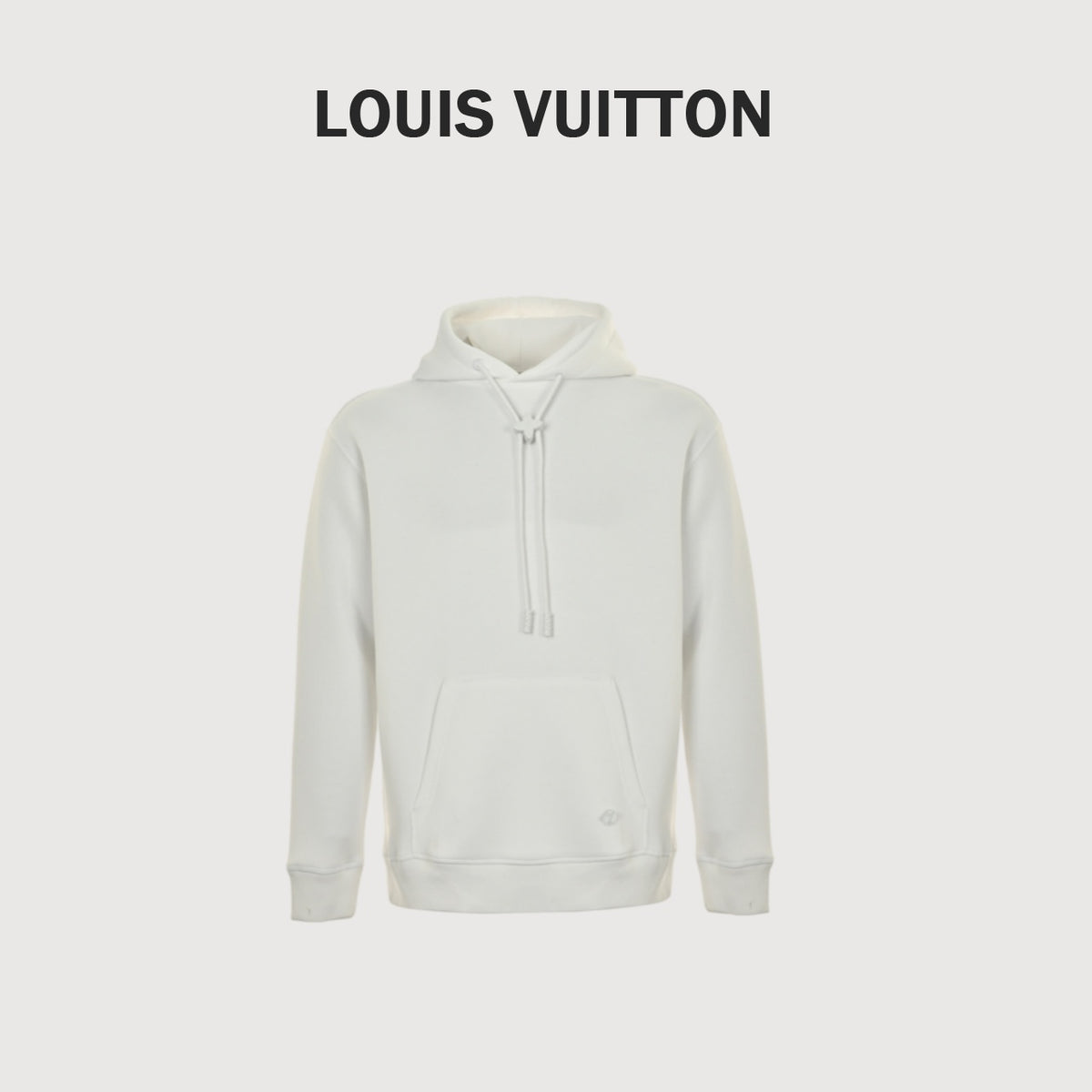 Louis Vuitton Floral-Hardware Pullover Hoodie | White