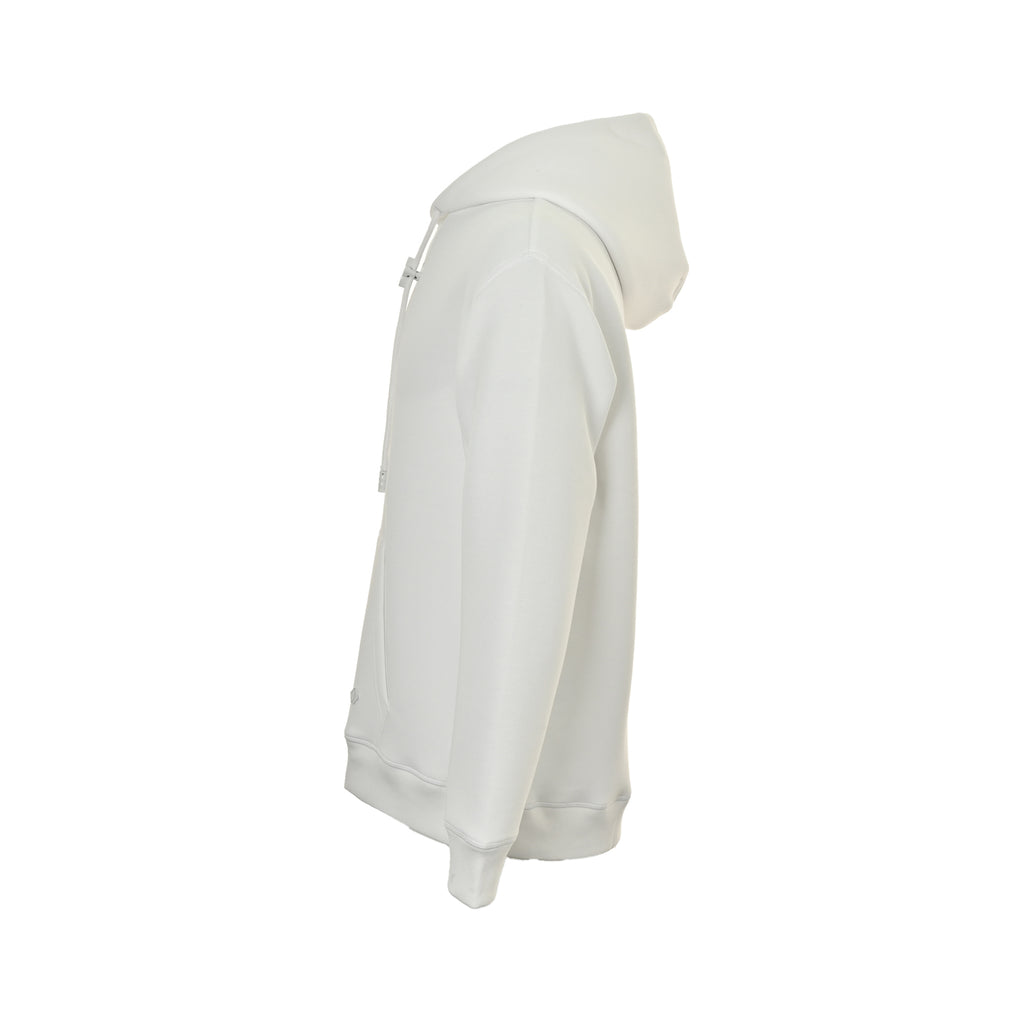 Louis Vuitton Floral-Hardware Pullover Hoodie | White