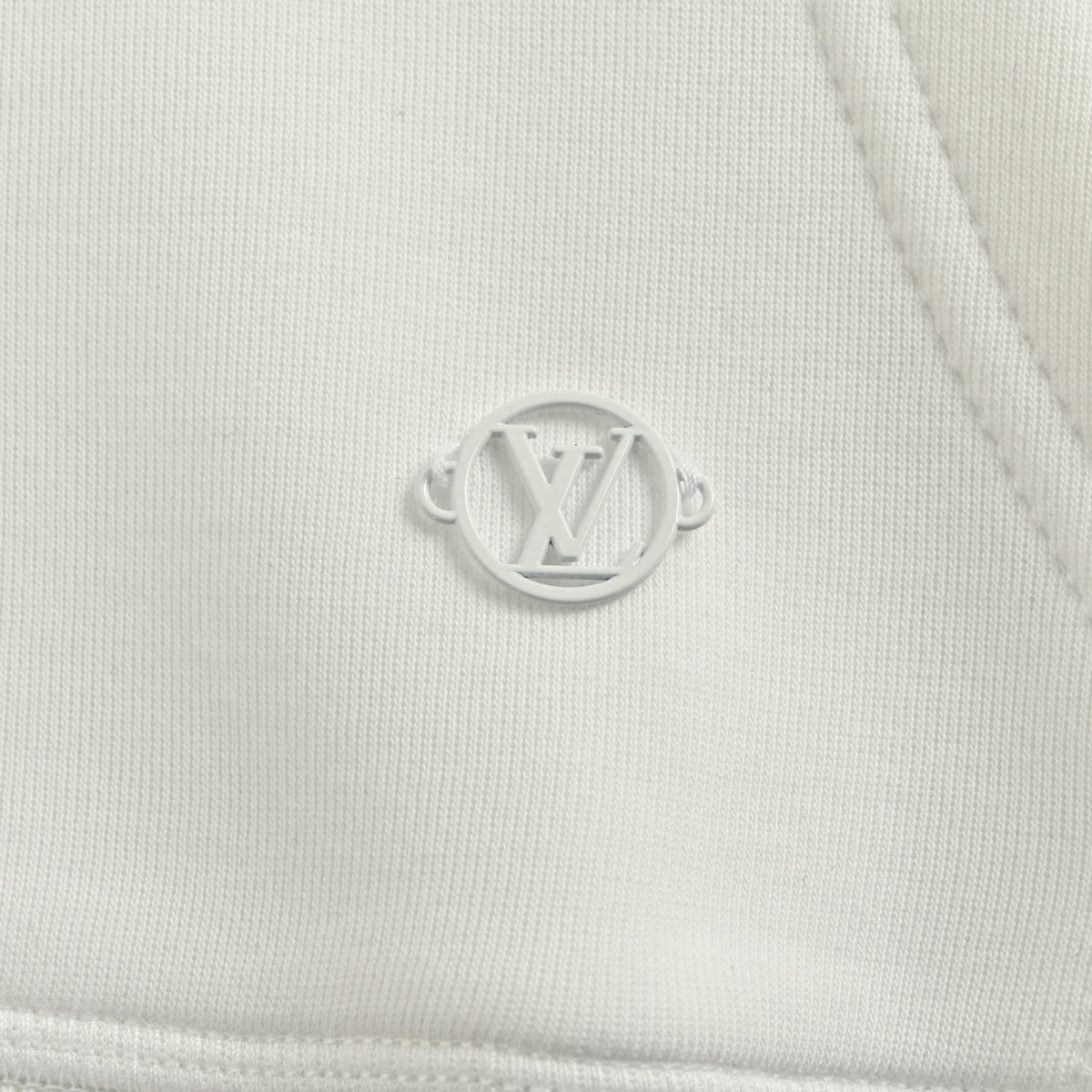 Louis Vuitton Floral-Hardware Pullover Hoodie | White