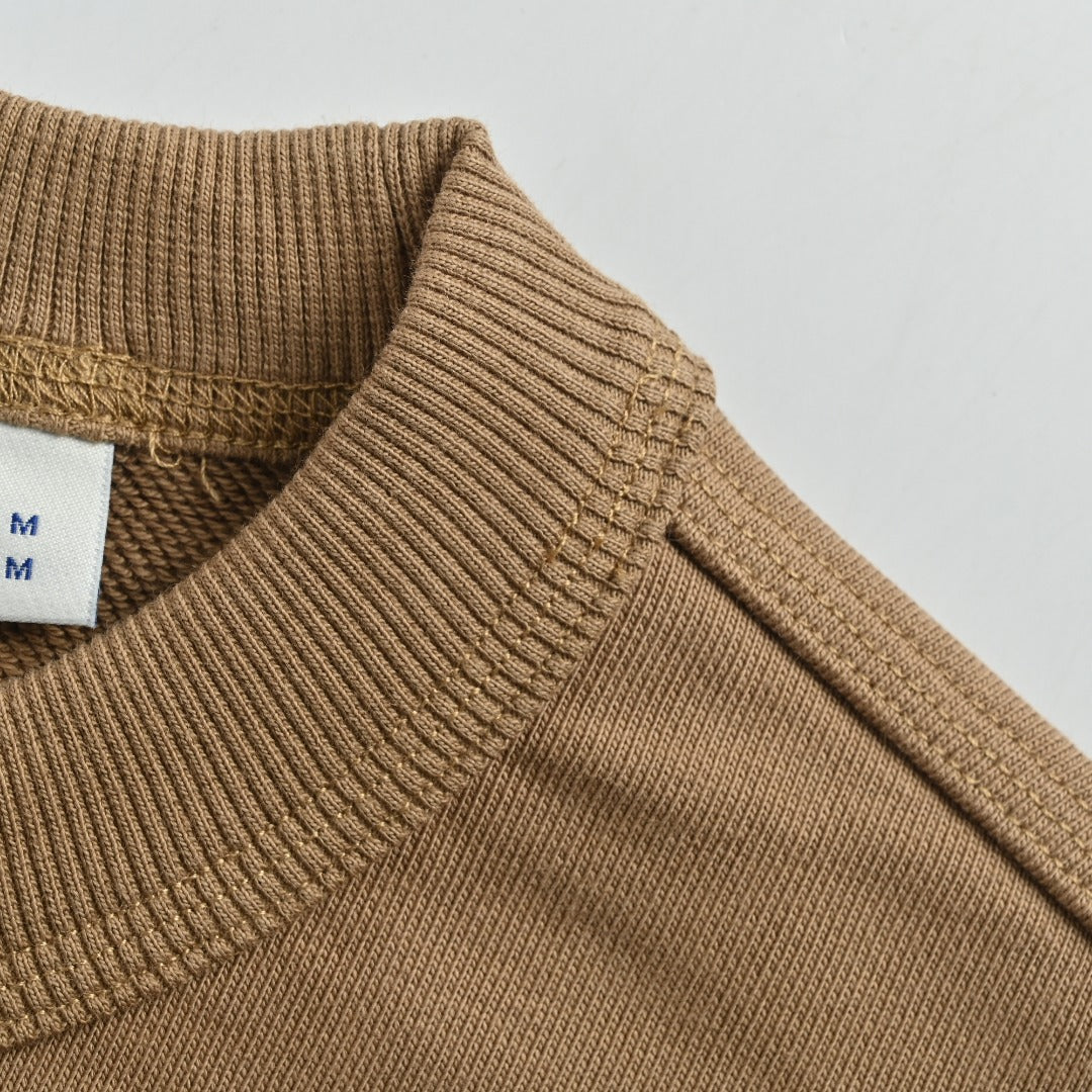 Burberry Check-Appliqué Knight-Embroidered Crewneck Sweatshirt | Brown | Fall/Winter 2025