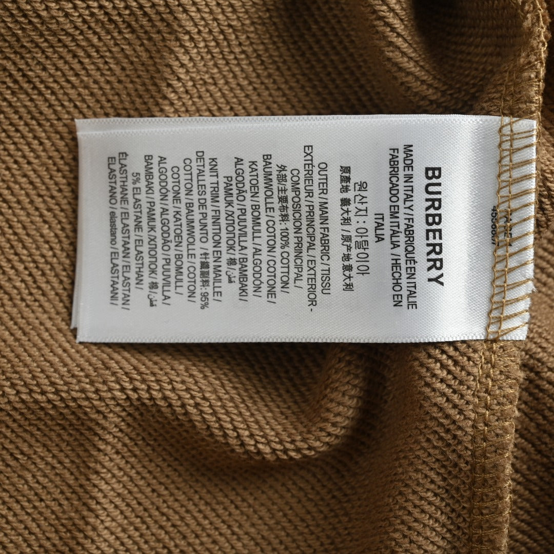 Burberry Check-Appliqué Knight-Embroidered Crewneck Sweatshirt | Brown | Fall/Winter 2025