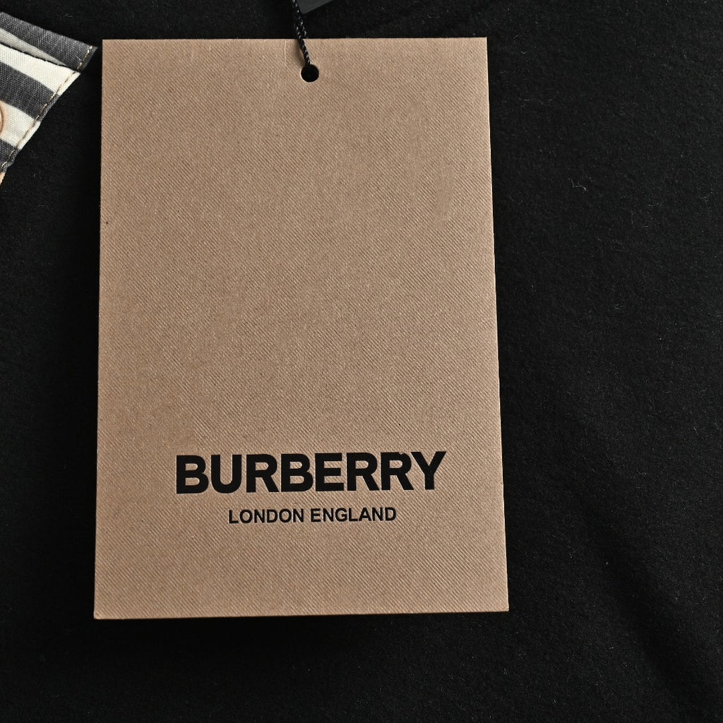 Burberry Check Elbow-Patch Button-Front Jacket | Black