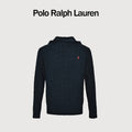 Ralph Lauren Pony-Logo Cable-Knit Hooded Sweater | Dark Navy