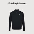 Polo Ralph Lauren Pony-Logo Fine-Knit Long-Sleeve Polo Shirt | Black