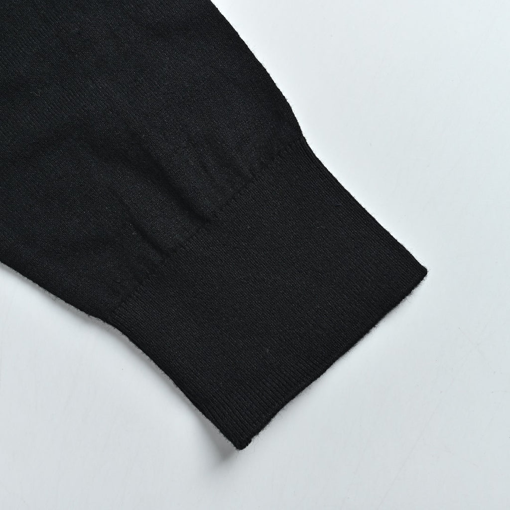 Polo Ralph Lauren Pony-Logo Fine-Knit Long-Sleeve Polo Shirt | Black