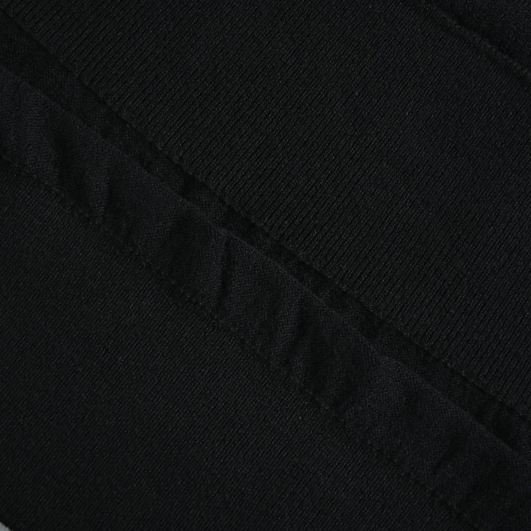Polo Ralph Lauren Pony-Logo Fine-Knit Long-Sleeve Polo Shirt | Black