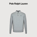 Polo Ralph Lauren Pony-Logo Fine-Knit Long-Sleeve Polo Shirt | Light Grey