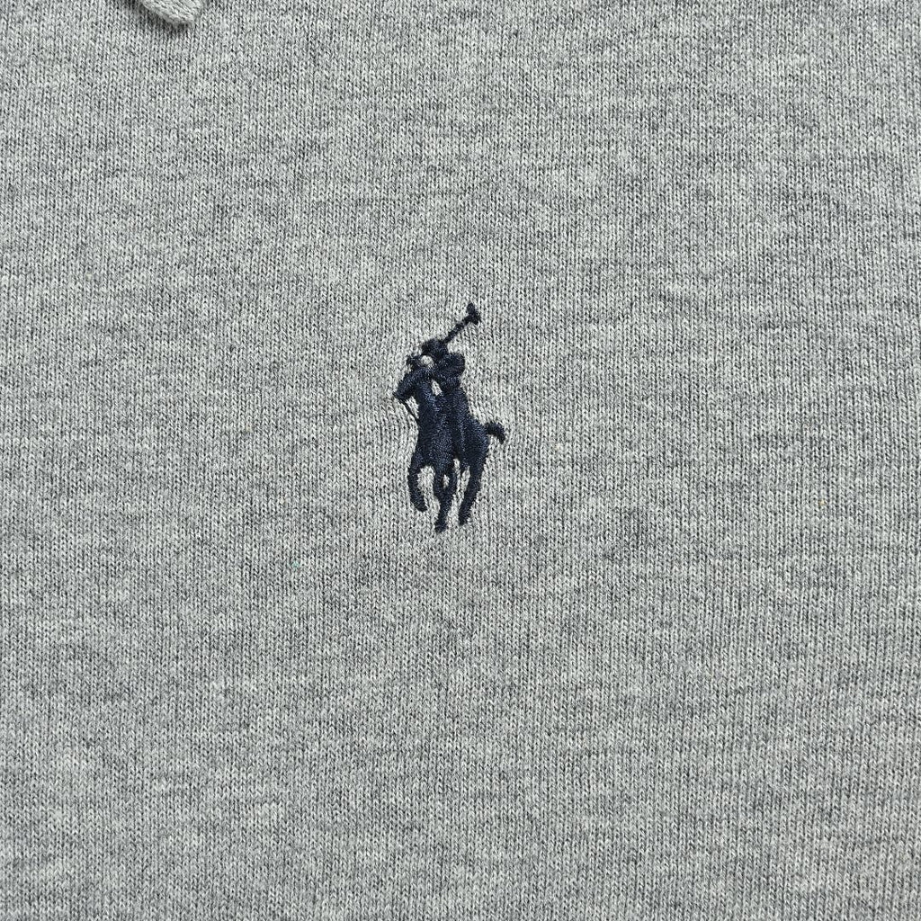 Polo Ralph Lauren Pony-Logo Fine-Knit Long-Sleeve Polo Shirt | Light Grey
