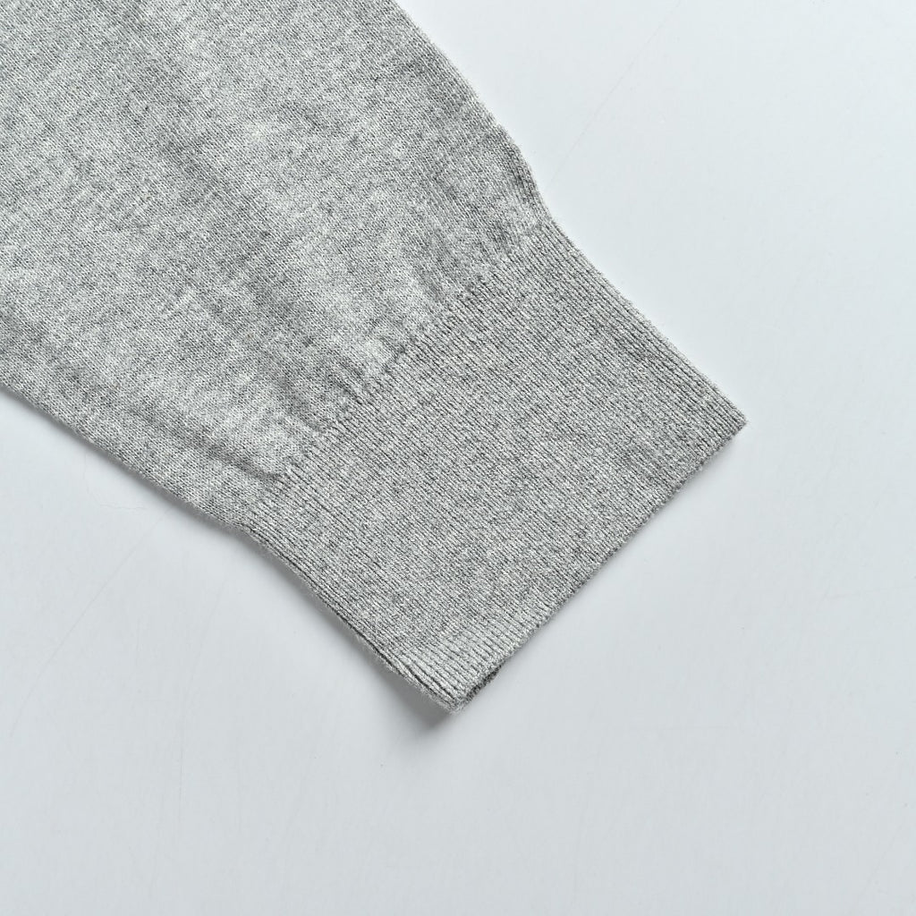 Polo Ralph Lauren Pony-Logo Fine-Knit Long-Sleeve Polo Shirt | Light Grey