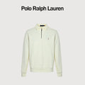 Ralph Lauren Pony-Logo Half-Zip Sweatshirt | Ivory