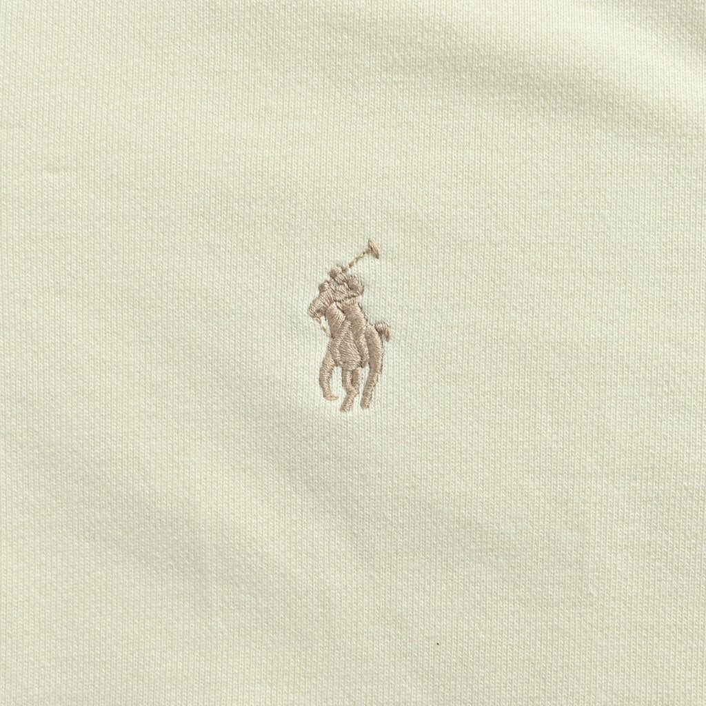 Ralph Lauren Pony-Logo Half-Zip Sweatshirt | Ivory