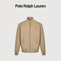 Ralph Lauren Pony-Logo Stand-Collar Zip-Up Jacket | Khaki