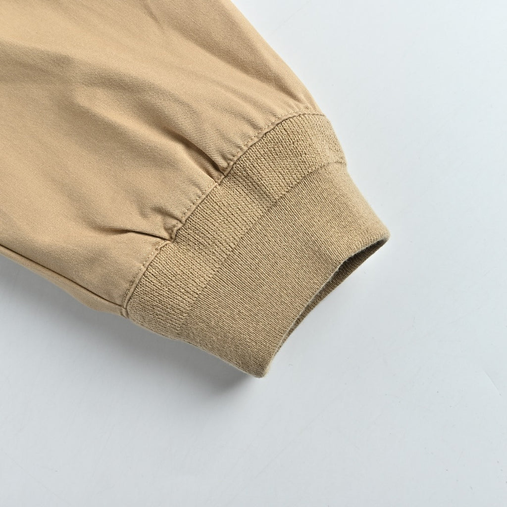 Ralph Lauren Pony-Logo Stand-Collar Zip-Up Jacket | Khaki