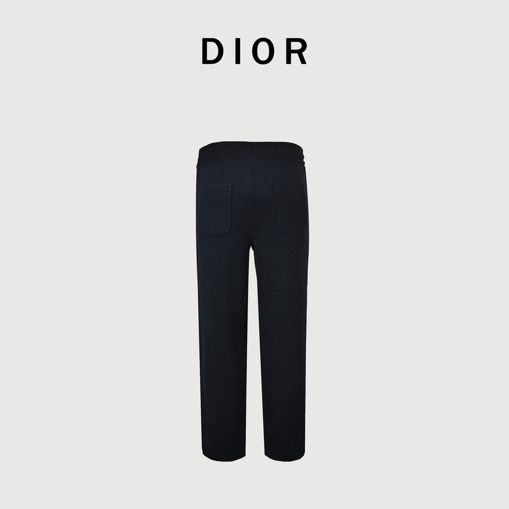 Dior CD Oblique Jacquard-Lined Blend Track Pants | Black