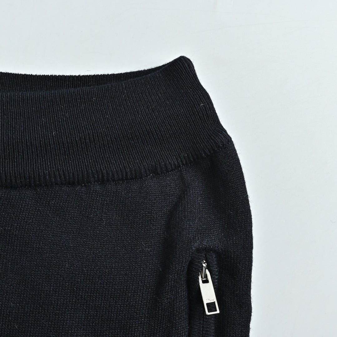 Dior CD Oblique Jacquard-Lined Blend Track Pants | Black