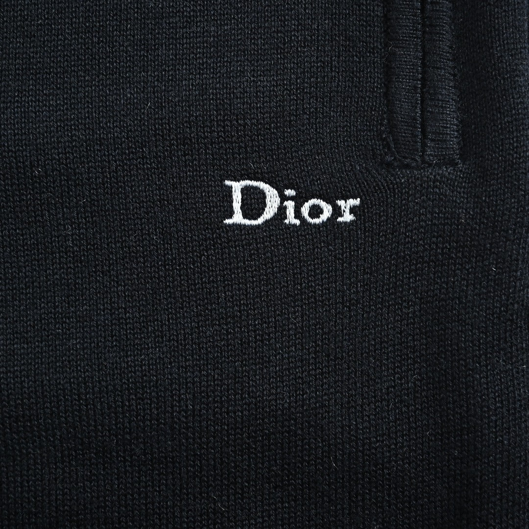 Dior CD Oblique Jacquard-Lined Blend Track Pants | Black