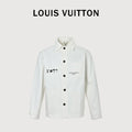 Louis Vuitton LV EQUIPE Logo-Print Three-Pocket Workwear Jacket | White