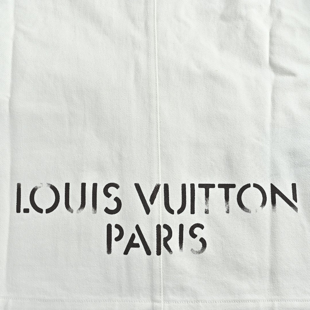 Louis Vuitton LV EQUIPE Logo-Print Three-Pocket Workwear Jacket | White