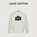 Louis Vuitton Beaded Embroidered Crewneck Sweatshirt | Ivory