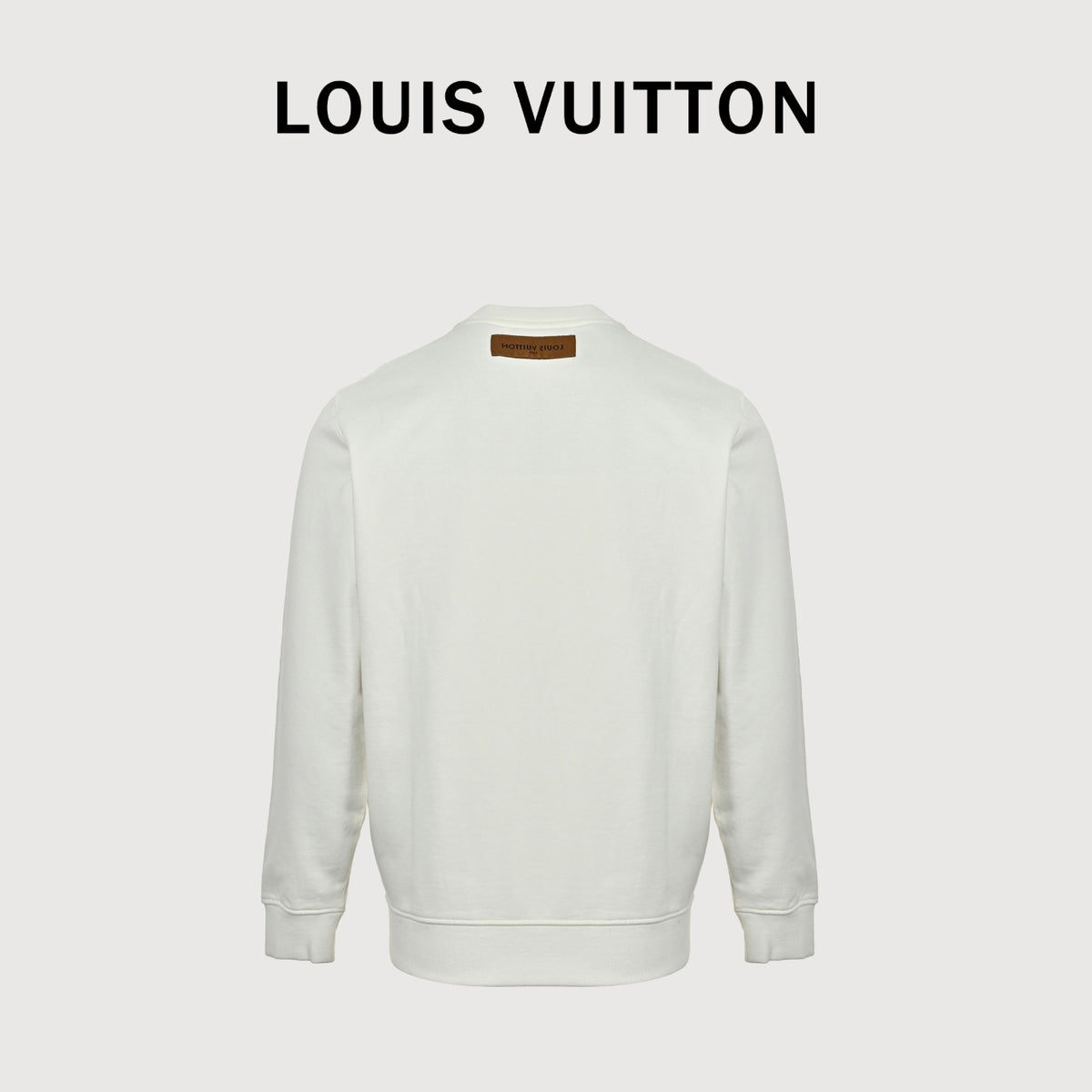 Louis Vuitton Beaded Embroidered Crewneck Sweatshirt | Ivory