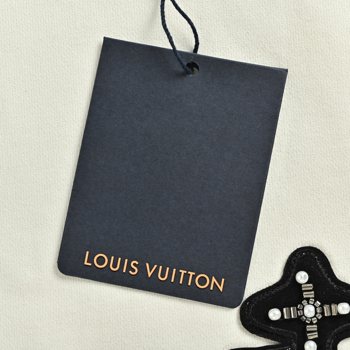 Louis Vuitton Beaded Embroidered Crewneck Sweatshirt | Ivory