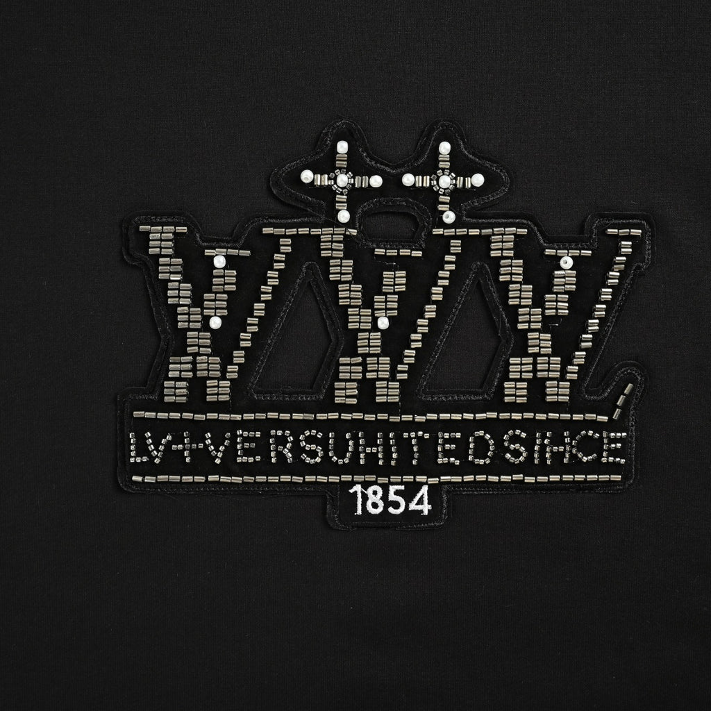 Louis Vuitton Beaded Embroidered Crewneck Sweatshirt | Black
